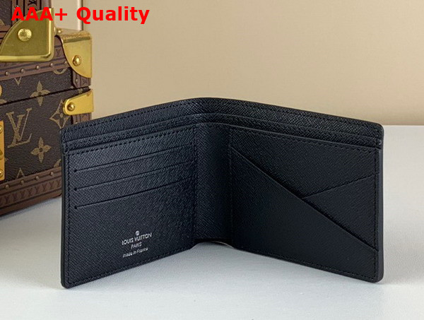 Louis Vuitton Multiple Wallet Blue and Purple Sunrise Mnogram Eclipse Coated Canvas M81750 Replica