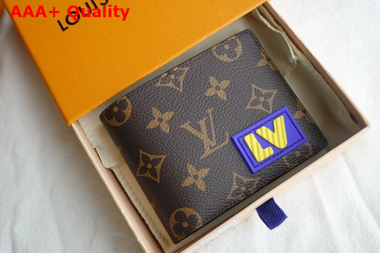 Louis Vuitton Multiple Wallet Monogram Canvas with 3D Rubble Patch Replica