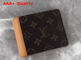 Louis Vuitton Multiple Wallet Monogram Canvas with Natural Leather M69024 Replica