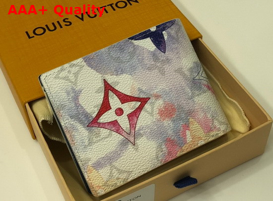 Louis Vuitton Multiple Wallet Monogram Watercolor Multicolor Coated Canvas Replica