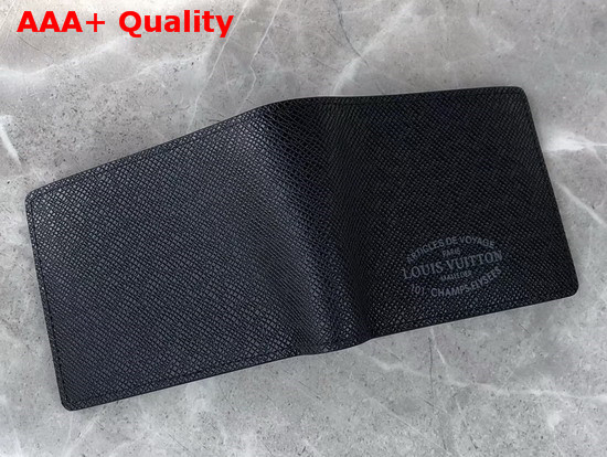 Louis Vuitton Multiple Wallet Noir Taiga Leather M30380 Replica