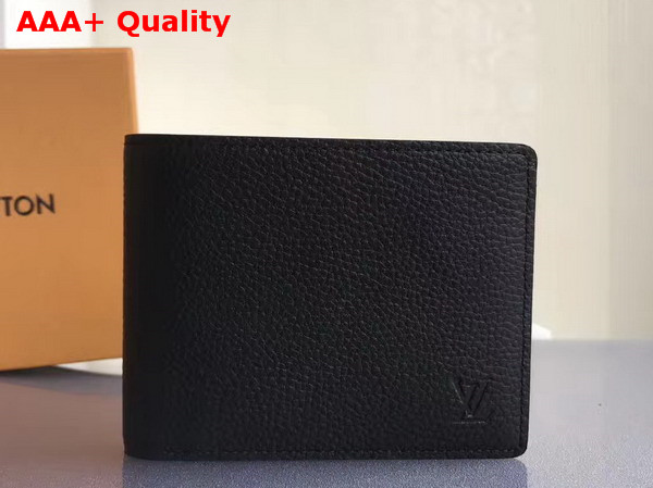 Louis Vuitton Multiple Wallet Taurillon Leather Noir M58189 Replica