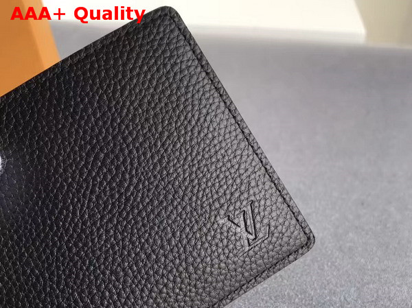 Louis Vuitton Multiple Wallet Taurillon Leather Noir M58189 Replica