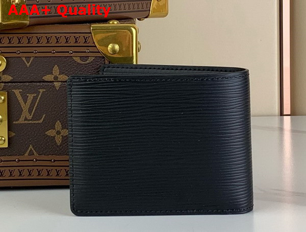 Louis Vuitton Multiple Wallet in Black Epi XL Cowhide Leather M83333 Replica