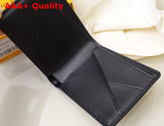 Louis Vuitton Multiple Wallet in Black Grained Calf Leather M69829 Replica