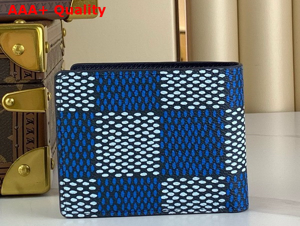 Louis Vuitton Multiple Wallet in Blue Damier Heritage Coated Canvas N40676 Replica