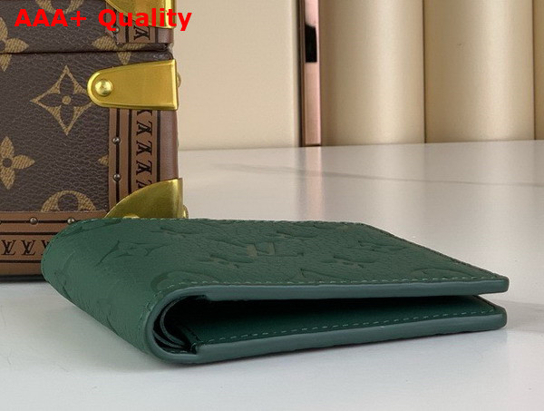 Louis Vuitton Multiple Wallet in Dark Green Monogram Taurillon Leather M83055 Replica