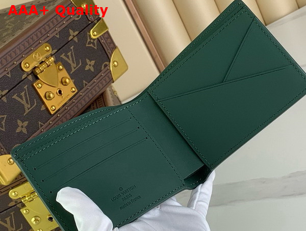 Louis Vuitton Multiple Wallet in Dark Green Monogram Taurillon Leather M83055 Replica