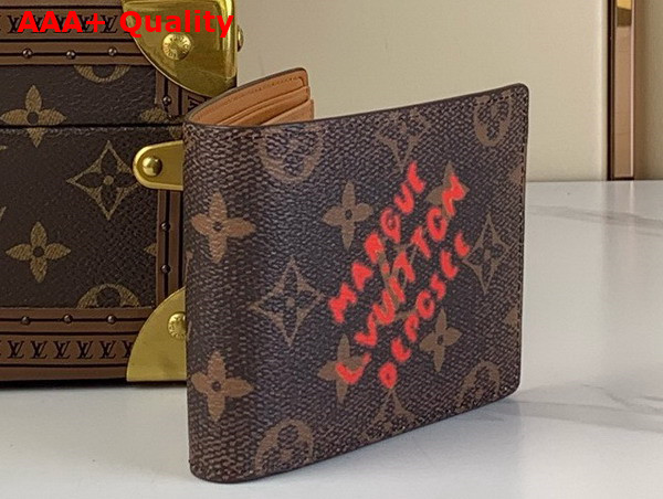 Louis Vuitton Multiple Wallet in Monogram Dust Coated Canvas M11716 Replica