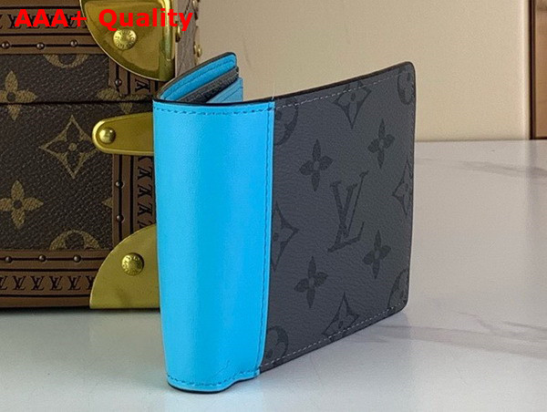 Louis Vuitton Multiple Wallet in Monogram Eclipse Reverse Coated Canvas M11468 Replica