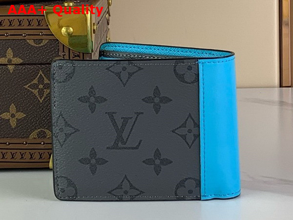 Louis Vuitton Multiple Wallet in Monogram Eclipse Reverse Coated Canvas M11468 Replica