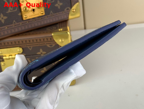 Louis Vuitton Multiple Wallet in Navy River Blue Calf Leather M82323 Replica