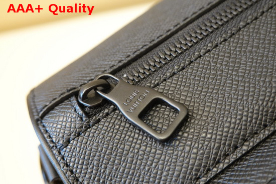 Louis Vuitton Multipocket Speedy Bag in Black Taiga Leather and Monogram Canvas Replica