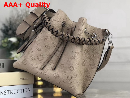 Louis Vuitton Muria Bucket Bag in Galet Grey Mahina Perforated Calf Letaher M55799 Replica