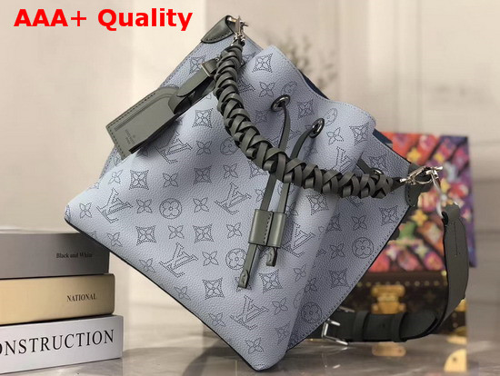 Louis Vuitton Muria Bucket Bag in Vert Lagon Mahina Perforated Calf Letaher M55906 Replica