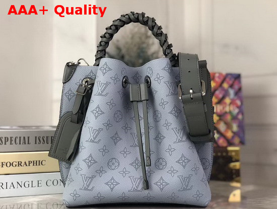 Louis Vuitton Muria Bucket Bag in Vert Lagon Mahina Perforated Calf Letaher M55906 Replica