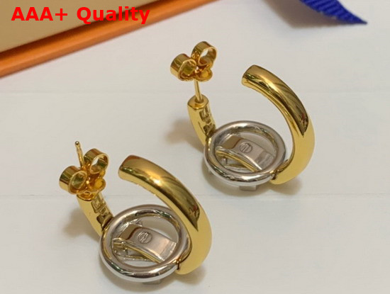 Louis Vuitton My LV Earrings Silver and Gold Color Hardware M00606 Replica