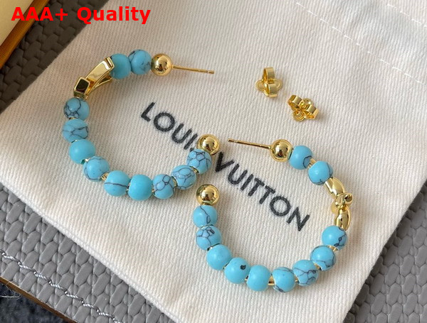 Louis Vuitton My LV Pearl Earrings Turquoise M02039 Replica