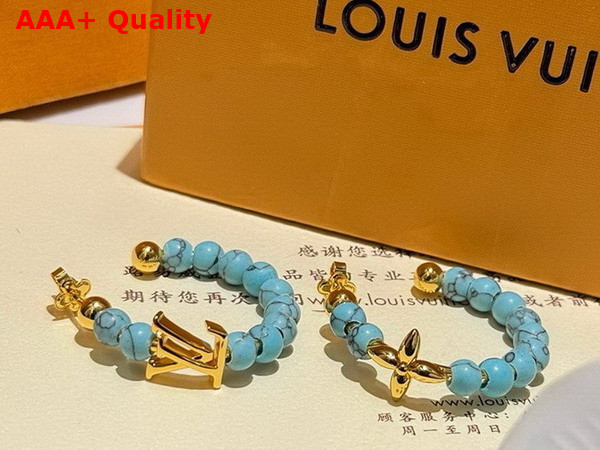 Louis Vuitton My LV Pearl Earrings Turquoise M02039 Replica