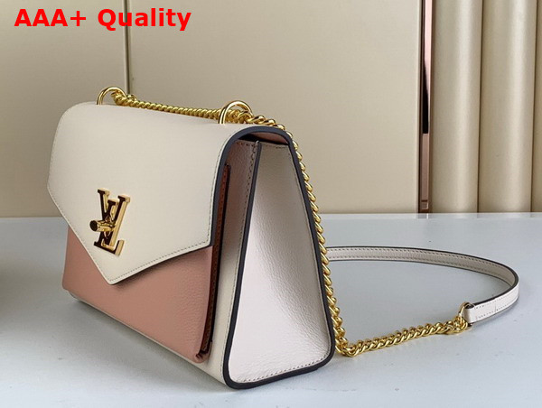 Louis Vuitton Mylockme Chain Bag Rose Trianon Quartz Soft Grained Calfskin M22190 Replica