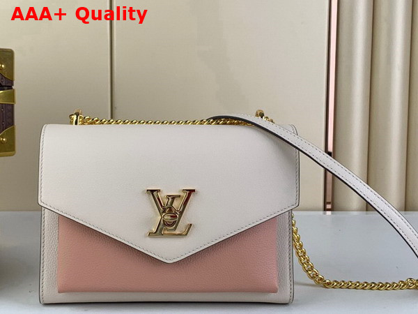 Louis Vuitton Mylockme Chain Bag Rose Trianon Quartz Soft Grained Calfskin M22190 Replica