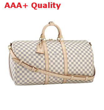 Louis Vuitton Keepall 55 N41429 White Damier Canvas Replica