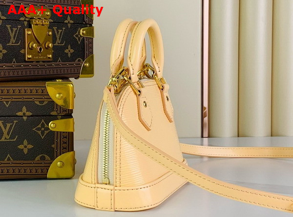 Louis Vuitton Nano Alma Bag in Beige Epi Leather Replica