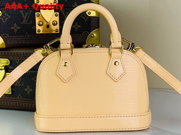 Louis Vuitton Nano Alma Bag in Beige Epi Leather Replica