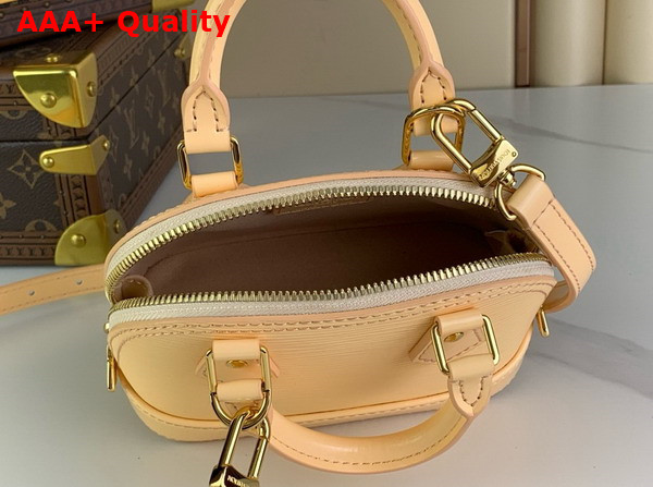 Louis Vuitton Nano Alma Bag in Beige Epi Leather Replica