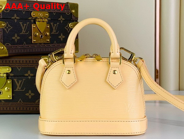 Louis Vuitton Nano Alma Bag in Beige Epi Leather Replica