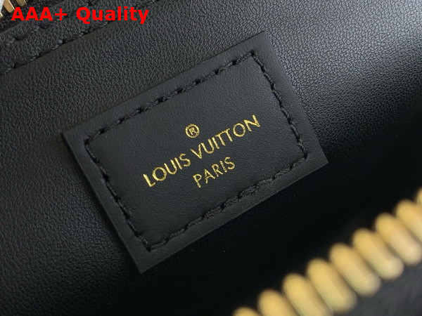 Louis Vuitton Nano Alma Bag in Black Lambskin with Malletage Pattern M83048 Replica