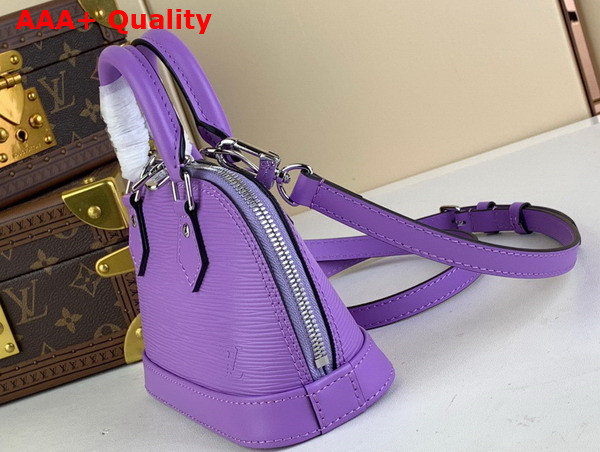 Louis Vuitton Nano Alma Bag in Lilas Provence Lilac Epi Grained Cowhide Leather M82402 Replica