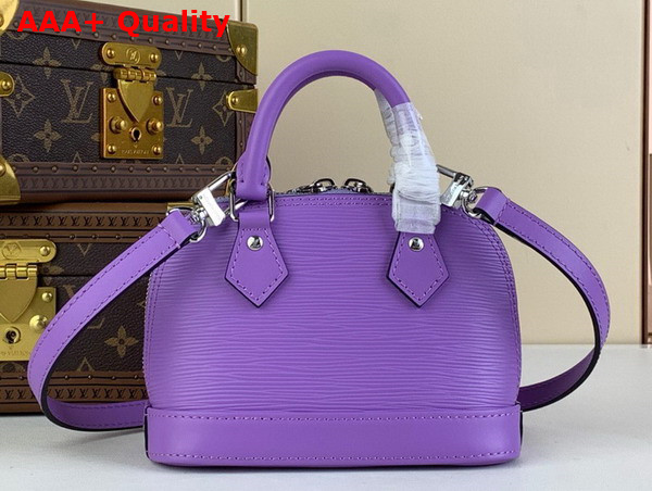 Louis Vuitton Nano Alma Bag in Lilas Provence Lilac Epi Grained Cowhide Leather M82402 Replica