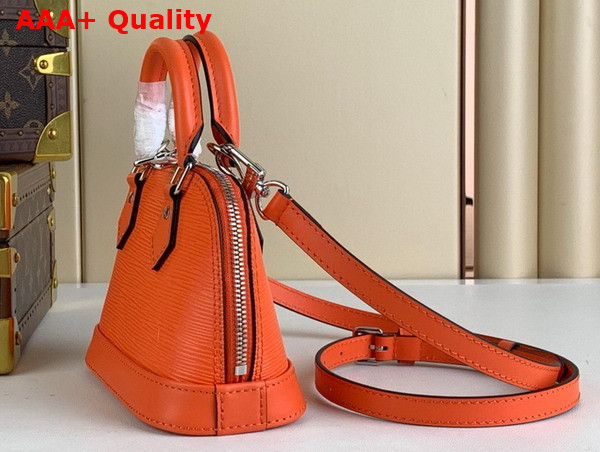 Louis Vuitton Nano Alma Bag in Orange Minnesota Epi Grained Cowhide Leather M82404 Replica