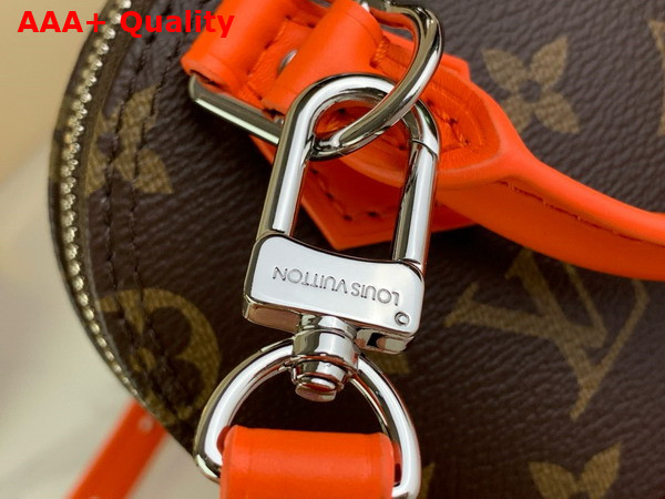 Louis Vuitton Nano Almo Bag in Monogram Canvas with Orange Leather Trim Replica