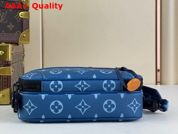 Louis Vuitton Nano Alpha City Bag in Atlantic Blue Monogram Coated Canvas M82801 Replica