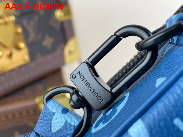 Louis Vuitton Nano Alpha City Bag in Atlantic Blue Monogram Coated Canvas M82801 Replica