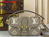 Louis Vuitton Nano Diane in Bicolor Monogram Empreinte Leather Tourterelle Beige Cream M83300 Replica