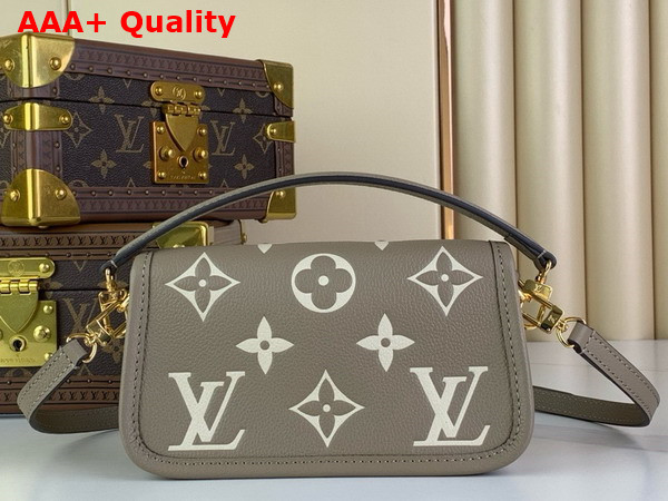 Louis Vuitton Nano Diane in Bicolor Monogram Empreinte Leather Tourterelle Beige Cream M83300 Replica