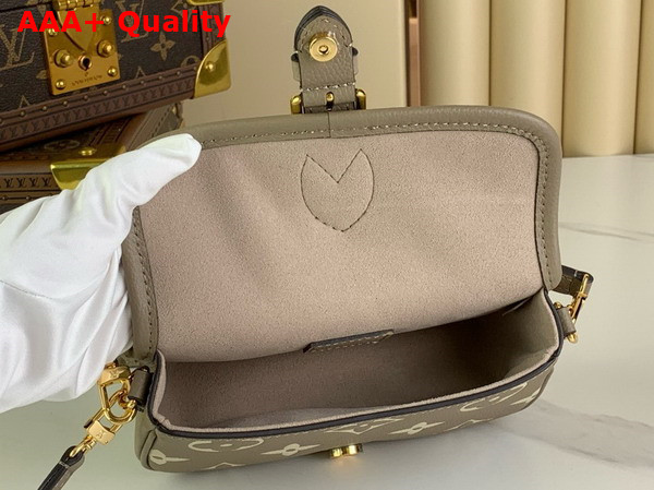 Louis Vuitton Nano Diane in Bicolor Monogram Empreinte Leather Tourterelle Beige Cream M83300 Replica