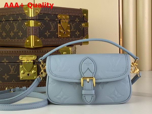 Louis Vuitton Nano Diane in Bleu Olympe Monogram Empreinte Leather M83592 Replica