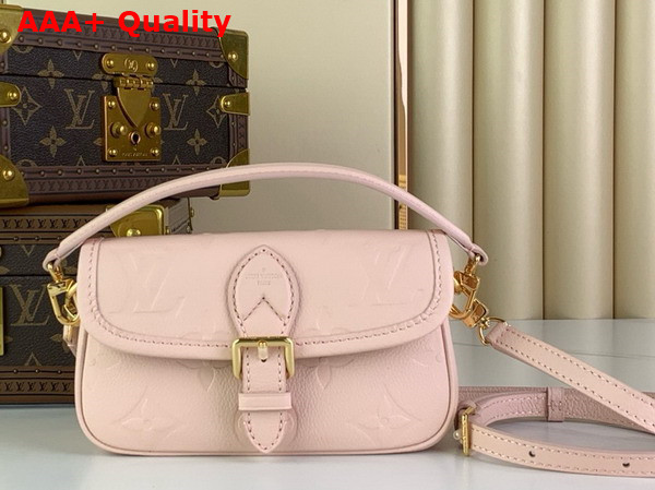 Louis Vuitton Nano Diane in Pink Opale Monogram Empreinte Leather M83566 Replica