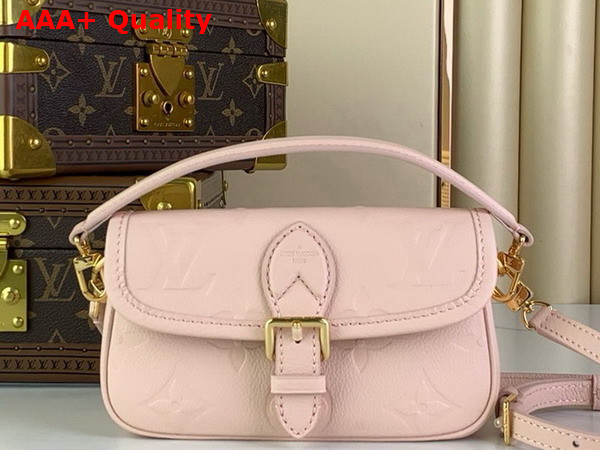 Louis Vuitton Nano Diane in Pink Opale Monogram Empreinte Leather M83566 Replica