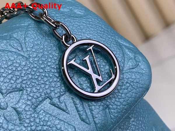 Louis Vuitton Nano Madeleine Handbag in Azur Frost Monogram Empreinte Leather M12211 Replica