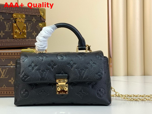 Louis Vuitton Nano Madeleine in Black Monogram Empreinte Leather M12144 Replica