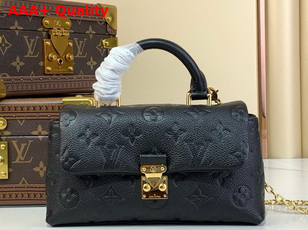 Louis Vuitton Nano Madeleine in Black Monogram Empreinte Leather M12144 Replica