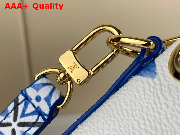 Louis Vuitton Nano Noe Bag in Blue Monogram Coated Canvas Replica