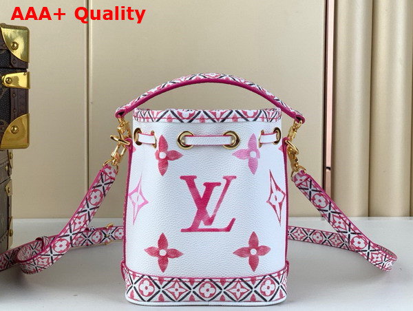 Louis Vuitton Nano Noe Bag in Pink Monogram Coated Canvas M82386 Replica