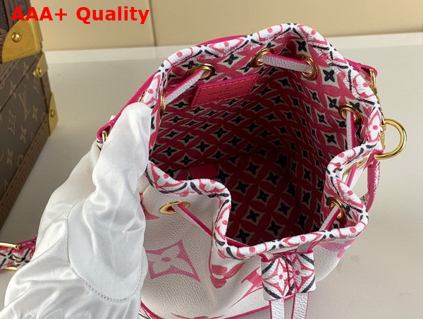 Louis Vuitton Nano Noe Bag in Pink Monogram Coated Canvas M82386 Replica