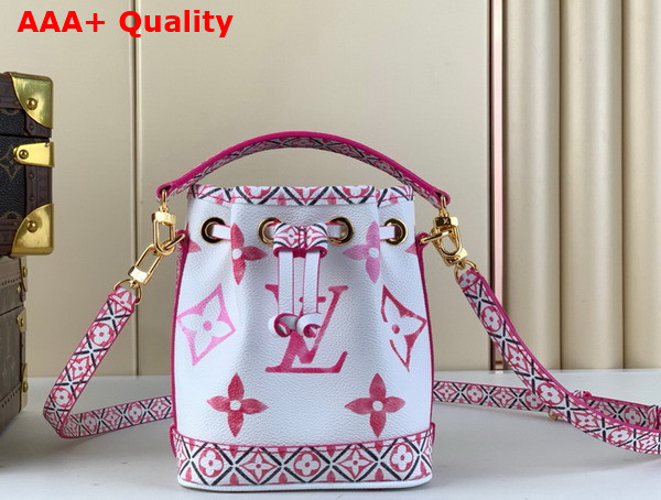 Louis Vuitton Nano Noe Bag in Pink Monogram Coated Canvas M82386 Replica